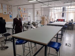 Fashion and textiles cutting tables college